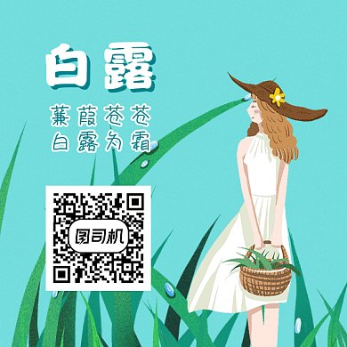 白露节气gif二维码