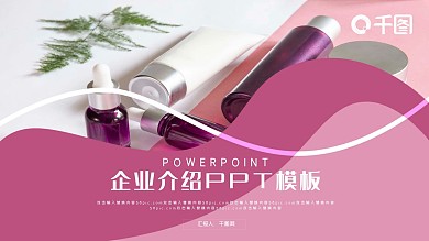 欧美风简约商务企业介绍PPT模板