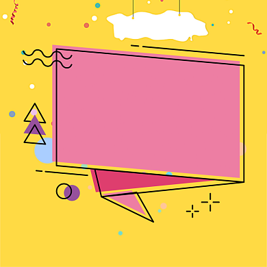 跳脱开学返校季通知标题背景