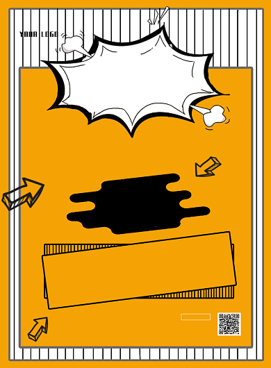 酷卡通手绘创意招聘印刷海报背景