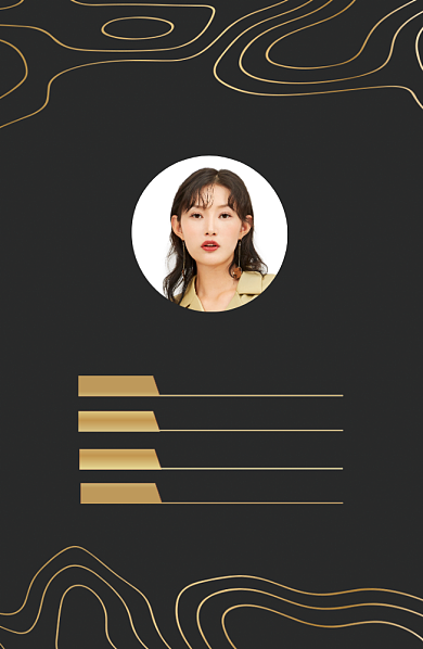 金色波纹商务工作证背景