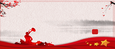 热血军魂八一建军节公众号首图背景