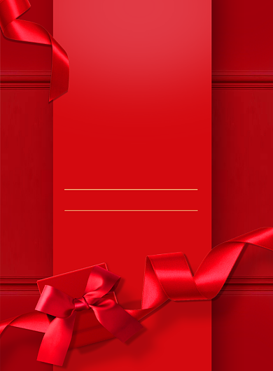 红色喜庆开年大促印刷海报背景