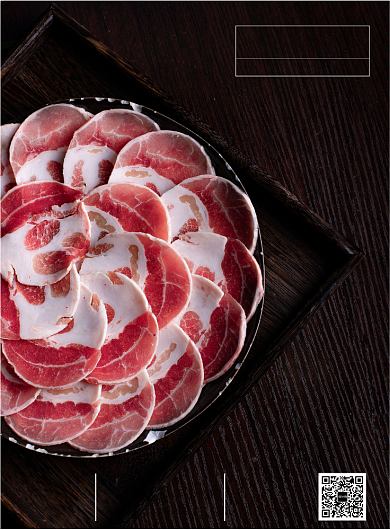 简约美食摄影图烤肉自助印刷海报背景