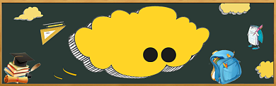开学季卡通促销banner背景