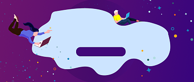 紫色渐变2.5D科技移动互联网运营微信公众号素材图片背景