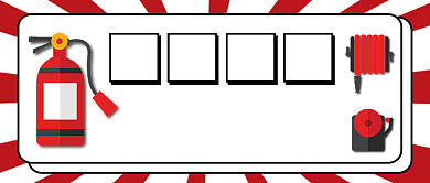 扁平红色防火防灾公众号首图背景