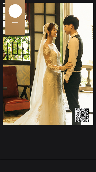 高端大气简约风婚纱拍摄海报背景