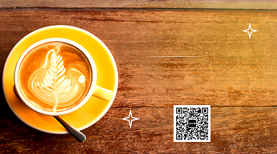 下午茶香浓咖啡手机横版海报背景