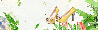 淘宝电商奢华优雅女鞋banner背景