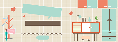 家装新年惠日式家装淘宝banner背景