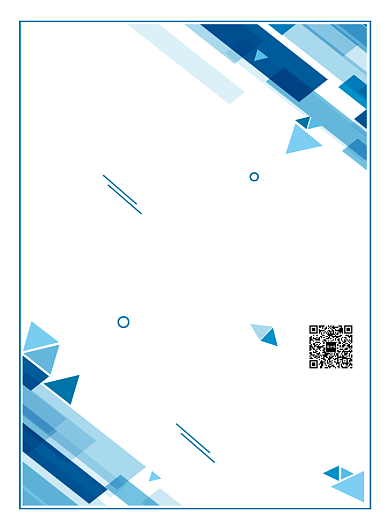 蓝色时尚扁平化简约创意平面艺术展宣传海报背景