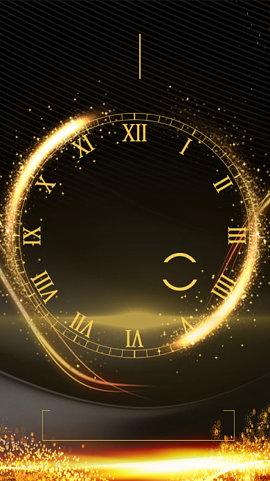 大气黑金倒计时互联网大会海报背景