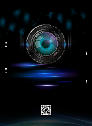 黑白简洁大气摄影培训海报背景