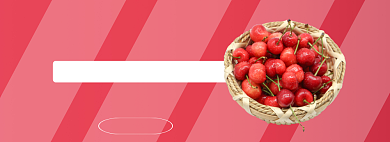 甜蜜樱桃折扣淘宝banner背景