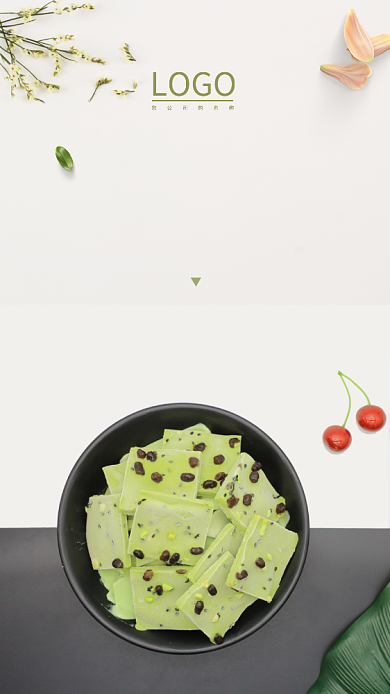 炒酸奶美食促销海报背景