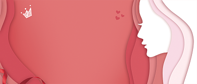 红色美妆课堂扁平化首图公众号首图背景