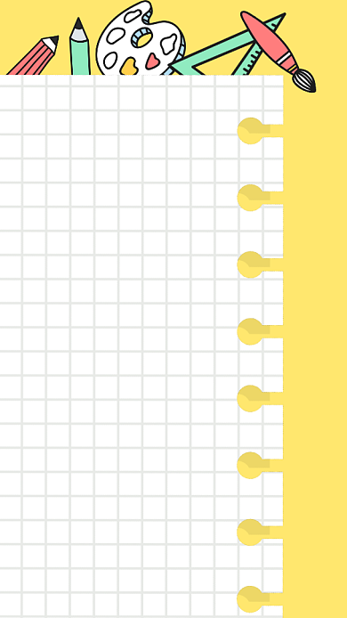 创意手绘插画风美术培训班招生纳新宣传海报背景