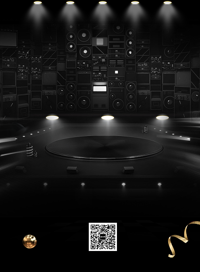 时尚黑色星期五印刷海报背景