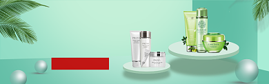 夏季新风尚化妆品淘宝banner背景