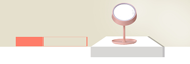 高颜值实力派化妆镜淘宝banner背景