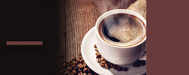 棕色咖啡优惠券50元背景