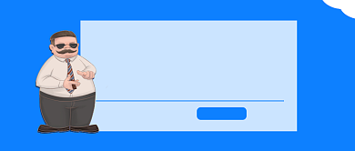 蓝色卡通简约招贤纳士公众号首图背景