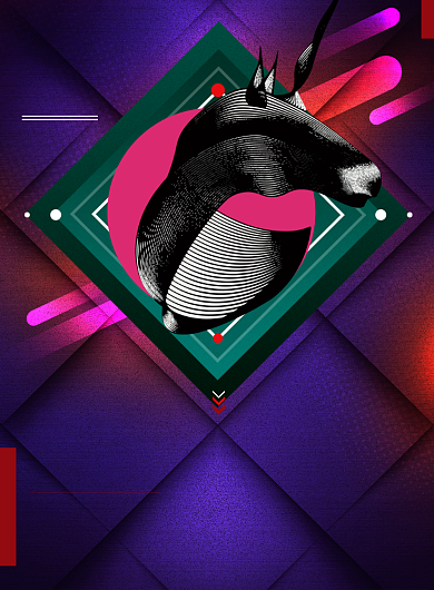 紫色时尚毕业展印刷海报背景