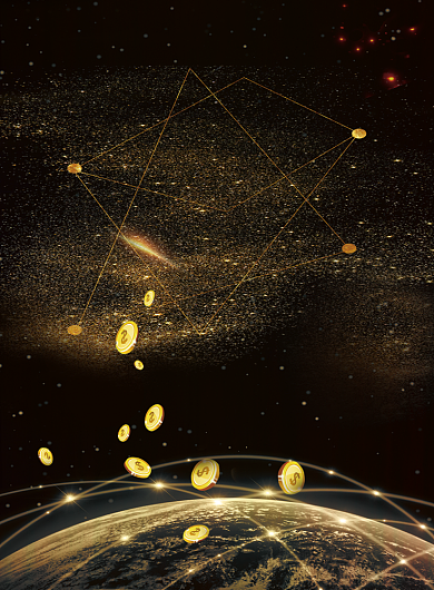 投资理财印刷海报模板背景