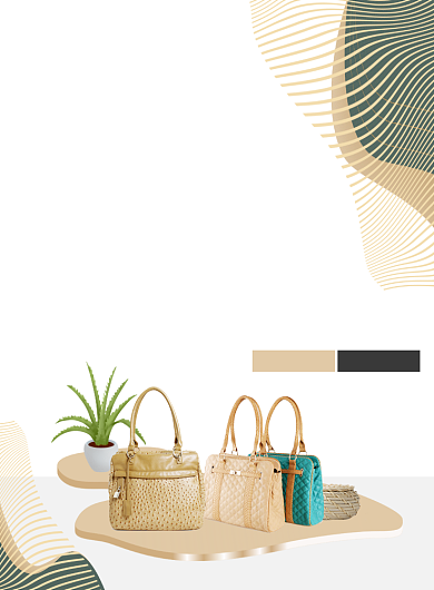 欧美大牌包促销海报背景