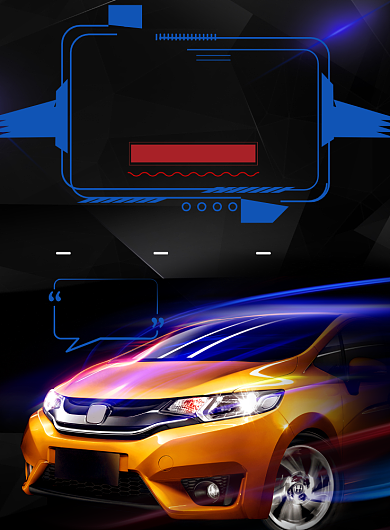 时尚拼车回家过年印刷海报背景