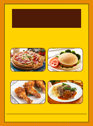 美食快餐促销宣传广告印刷海报背景