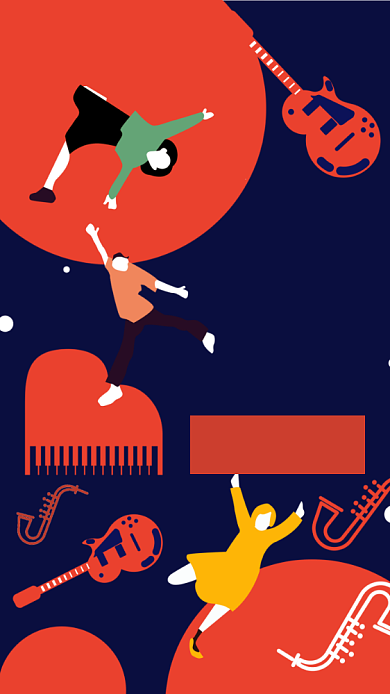 音乐节手机海报背景