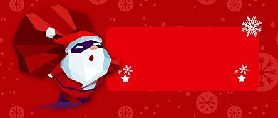 红色节日圣诞节圣诞化妆狂欢派对公众号首图背景