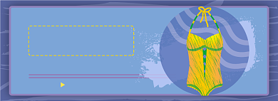 泳衣电商淘宝banner图背景