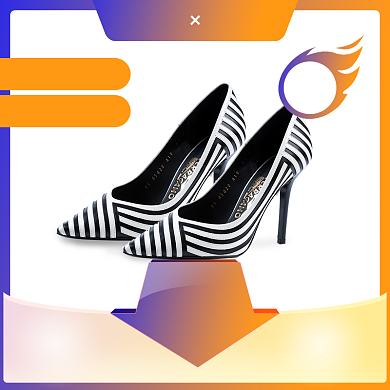 紫色橙色黄色鞋子女鞋直通车背景