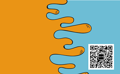 时尚创意拼色水果名片背景