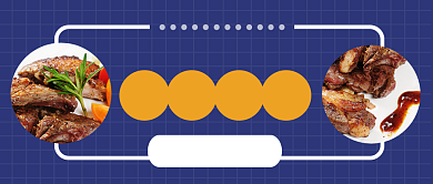 扁平烤肉来袭公众号首图背景