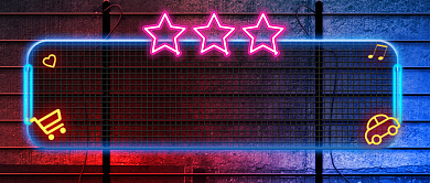 霓虹灯双十一5折降价狂欢公众号首图背景