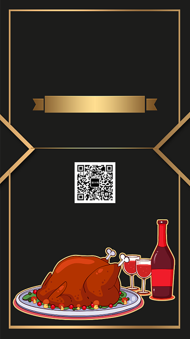 黑金感恩节设计坞购物商城手机宣传促销海报背景