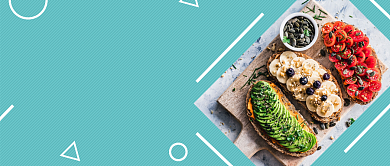 初秋健康饮食搭配首图背景