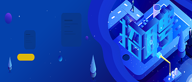 创意蓝色科技招聘海报微信公众号素材图片背景