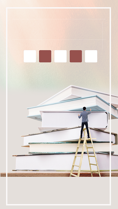 小清新雅思考试海报背景