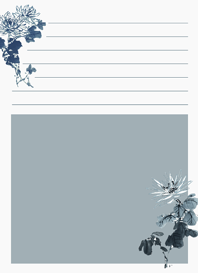 浅色文艺小清新信纸背景