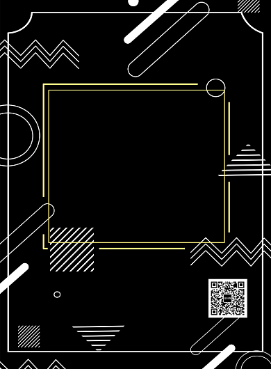 线条风黑色星期五促销印刷海报背景