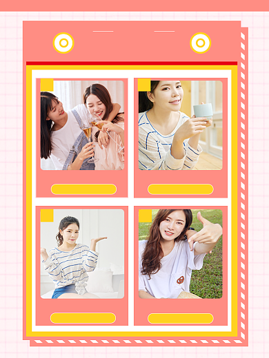 清新日常热销女装淘宝电商商品关联图背景