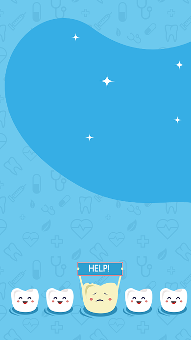 爱牙护牙保护口腔健康海报背景