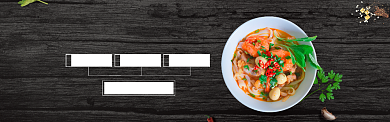 海鲜美食促销淘宝banner背景
