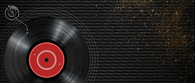 创意黑色邓丽君逝世24周年微信公众号素材图片背景