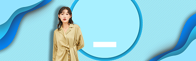 女装裙子上新banner背景